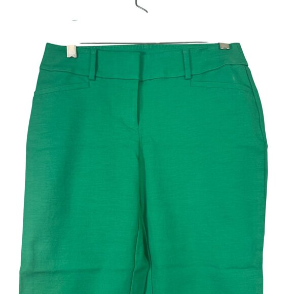Loft Womens Curvy Green Pants Size 0P Cotton Rayon Spandex Blend - Picture 2 of 6